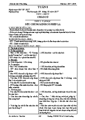 Giáo án điện tử Lớp 4 - Tuần 8 - Năm học 2017-2018 - Lò Văn Hóa